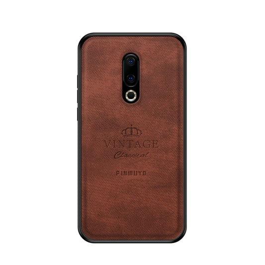 PINWUYO Shockproof Waterproof Full Coverage PC + TPU + Skin Protective Case for Meizu 16th(Brown) - Meizu by PINWUYO | Online Shopping UK | buy2fix