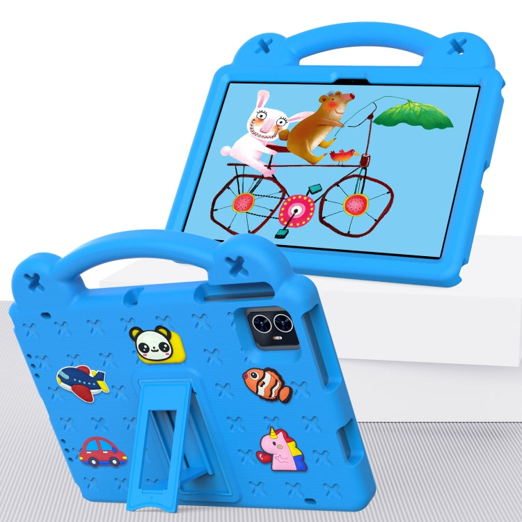 For Walmart ONN 10.1 Gen4 2024 Handle Kickstand Children EVA Shockproof Tablet Case(Sky Blue) - Others by buy2fix | Online Shopping UK | buy2fix