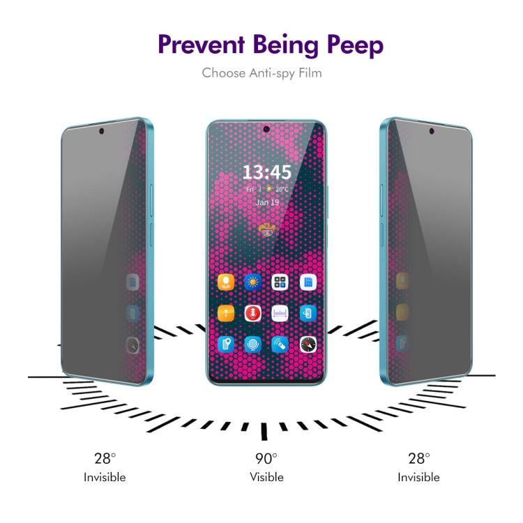 For Motorola Moto G Play 2024 5pcs ENKAY Hat-Prince 28 Degree Anti-peeping Privacy Tempered Glass Film - Motorola Tempered Glass by ENKAY | Online Shopping UK | buy2fix