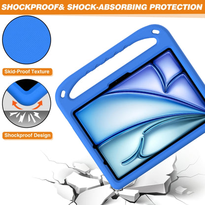 For iPad Air 11 / Pro 11 2024 Handle EVA Shockproof Tablet Case with Holder(Blue) - iPad Air 11 2024 Cases by buy2fix | Online Shopping UK | buy2fix