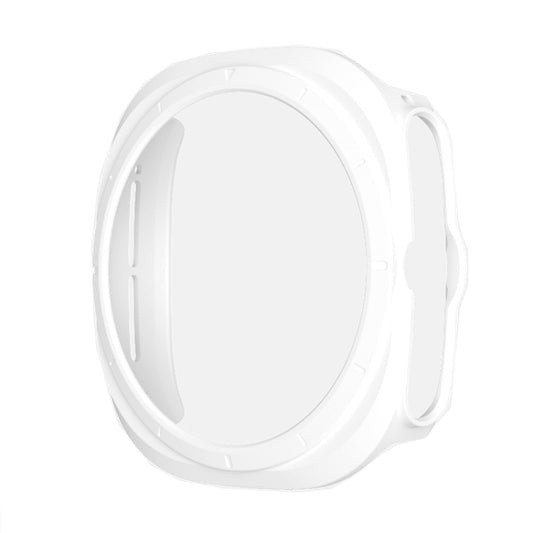 For Samsung Galaxy Watch Ultra 47mm Hollowed PC Watch Protective Case(White) - Watch Cases by buy2fix | Online Shopping UK | buy2fix