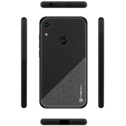 PINWUYO Honors Series Shockproof PC + TPU Protective Case for Huawei Y6 2019 (Fingerprint Hole) / Y6 Prime 2019 / Honor 8A Pro(Black) - Honor Cases by PINWUYO | Online Shopping UK | buy2fix