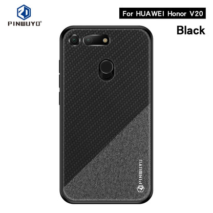 PINWUYO Honors Series Shockproof PC + TPU Protective Case for Huawei Honor V20 / View 20(Black) - Honor Cases by PINWUYO | Online Shopping UK | buy2fix