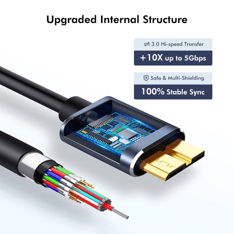 ENKAY USB 3.0 A to USB 3.0 Micro B 5Gbps Data Camera Hard Drive Cable, Length:1m - USB 3.0 by ENKAY | Online Shopping UK | buy2fix