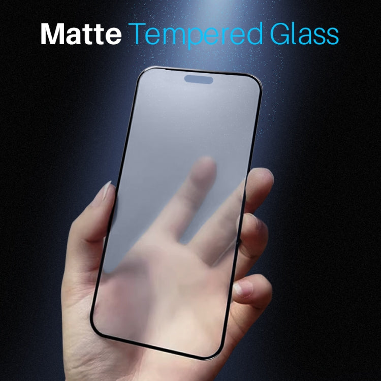 For iPhone 16 Pro Max NORTHJO Matte Silkscreen Anti-Fingerprint Tempered Glass Film - iPhone 16 Pro Max Tempered Glass by NORTHJO | Online Shopping UK | buy2fix