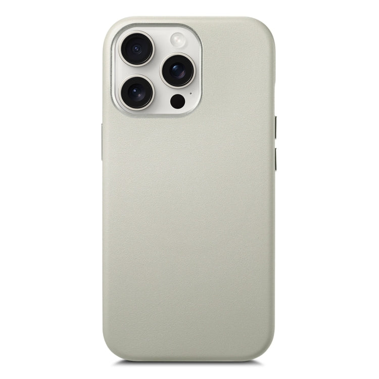 For iPhone 16 Pro Max Electroplated Metal Button Shockproof Phone Case(White) - iPhone 16 Pro Max Cases by buy2fix | Online Shopping UK | buy2fix