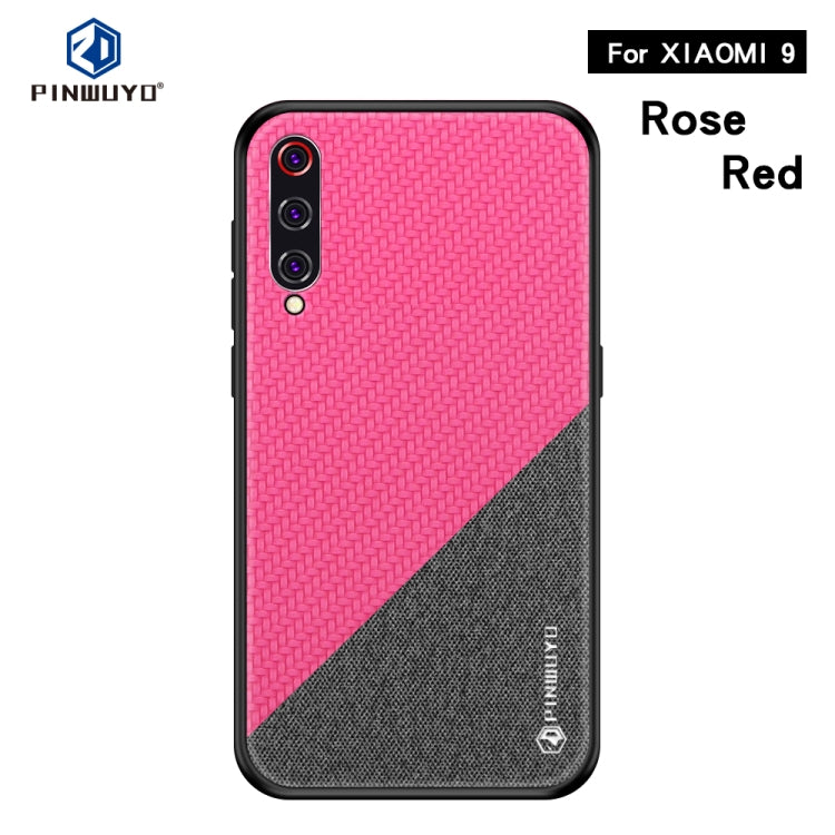 PINWUYO Honors Series Shockproof PC + TPU Protective Case for XIAOMI Mi 9(Red) - Xiaomi Cases by PINWUYO | Online Shopping UK | buy2fix