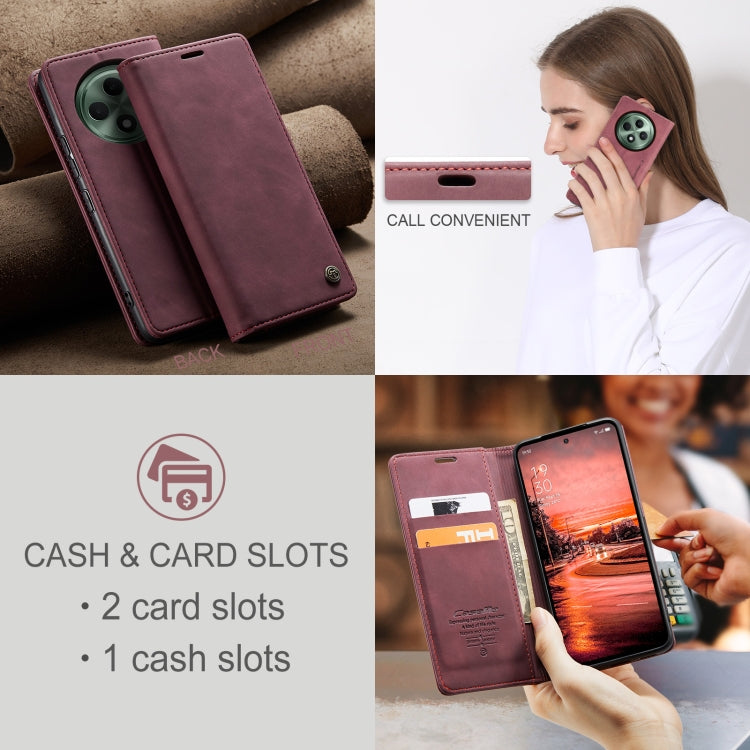 For OPPO Reno12 F /12 FS 5G CaseMe 013 Multifunctional Horizontal Flip Leather Phone Case(Red) - Reno12 F Cases by CaseMe | Online Shopping UK | buy2fix