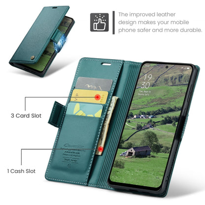 For OPPO Reno12 5G Global CaseMe 023 Butterfly Buckle Litchi Texture RFID Anti-theft Leather Phone Case(Green) - Reno12 Cases by CaseMe | Online Shopping UK | buy2fix