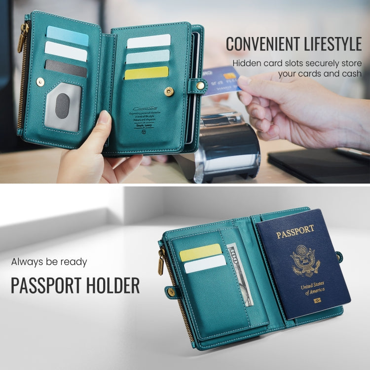 CaseMe-Me60 Multi-functional Anti-theft Swipe Passport Wallet(Green) -  by CaseMe | Online Shopping UK | buy2fix