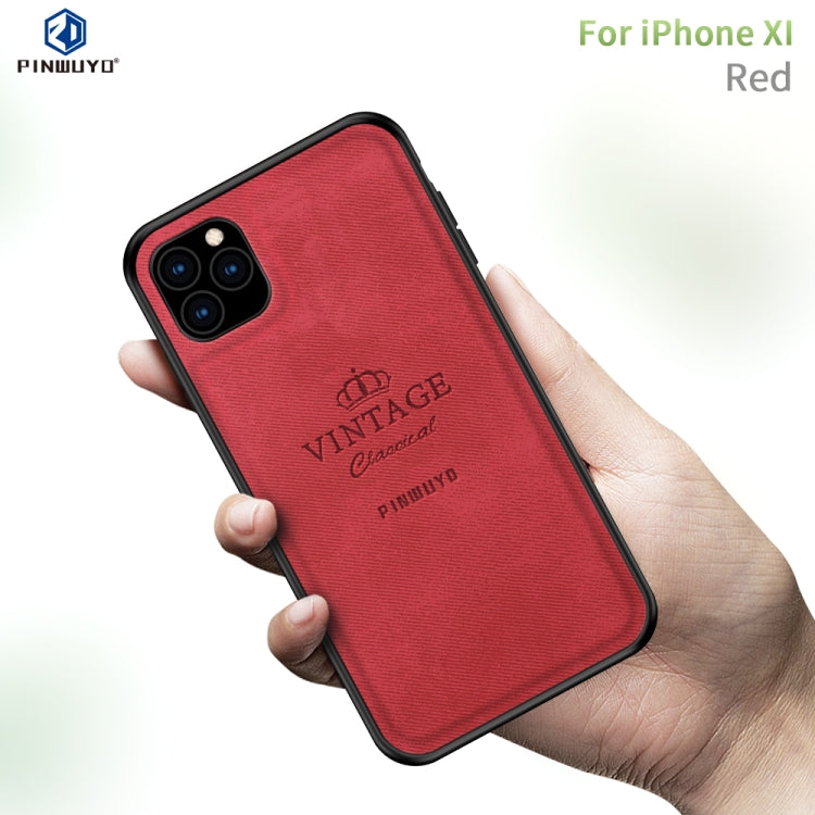 For iPhone 11 Pro PINWUYO Shockproof Waterproof Full Coverage PC + TPU + Skin Protective Case (Red) - iPhone 11 Pro Cases by PINWUYO | Online Shopping UK | buy2fix
