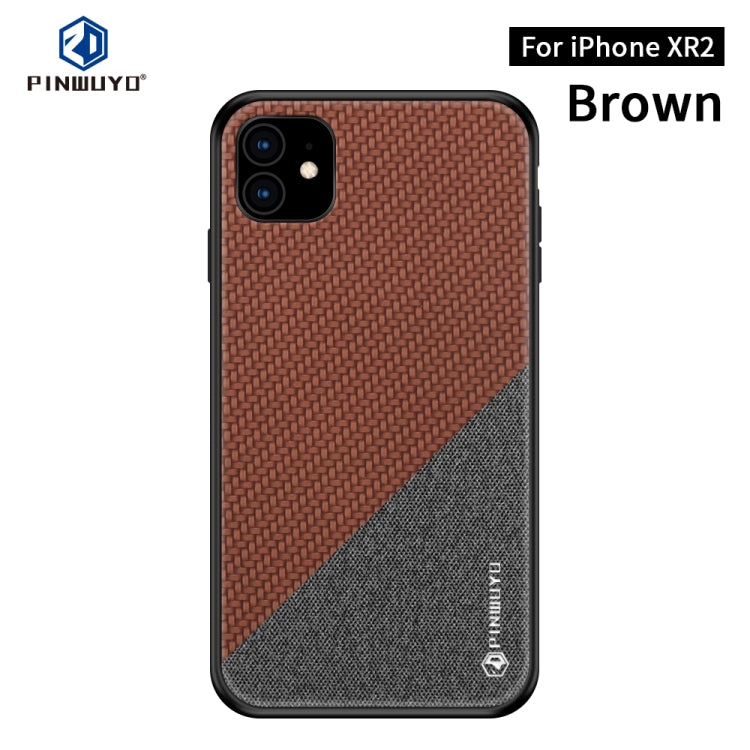 For iPhone 11 PINWUYO Honors Series Shockproof PC + TPU Protective Case (Brown) - iPhone 11 Cases by PINWUYO | Online Shopping UK | buy2fix