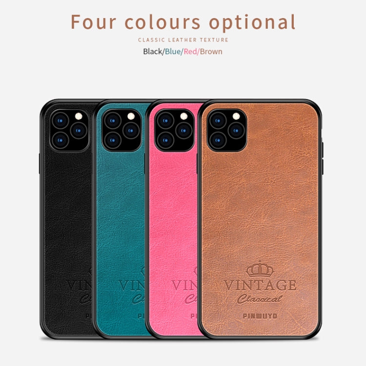 For iPhone 11 Pro Max PINWUYO Pin Rui Series Classical Leather, PC + TPU + PU Leather Waterproof And Anti-fall All-inclusive Protective Shell (Brown) - iPhone 11 Pro Max Cases by PINWUYO | Online Shopping UK | buy2fix