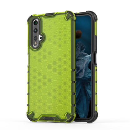 For Huawei Nova 5T Shockproof Honeycomb PC + TPU Case(Green) - Huawei Cases by buy2fix | Online Shopping UK | buy2fix