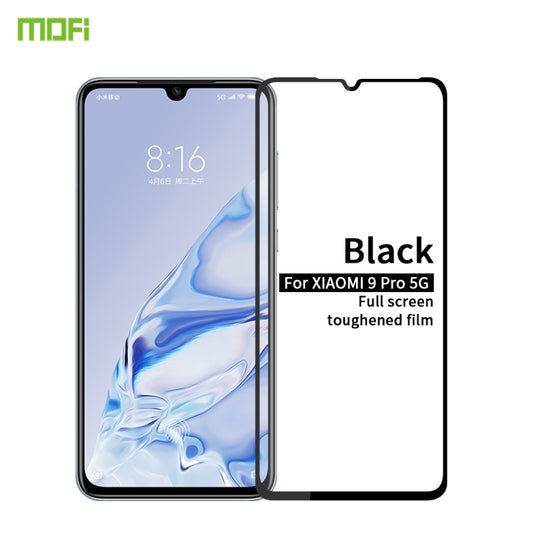 For Xiaomi 9 Pro MOFI 9H 2.5D Full Screen Tempered Glass Film(Black) -  by MOFI | Online Shopping UK | buy2fix