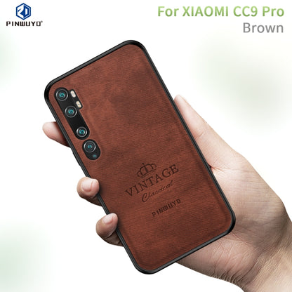 For Xiaomi CC9 Pro / Note10 PINWUYO Zun Series PC + TPU + Skin Waterproof And Anti-fall All-inclusive Protective Shell(Brown) - Xiaomi Cases by PINWUYO | Online Shopping UK | buy2fix