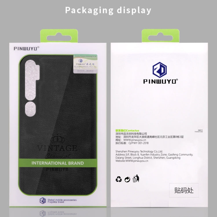 For Xiaomi CC9 Pro / Note10 PINWUYO Zun Series PC + TPU + Skin Waterproof And Anti-fall All-inclusive Protective Shell(Brown) - Xiaomi Cases by PINWUYO | Online Shopping UK | buy2fix