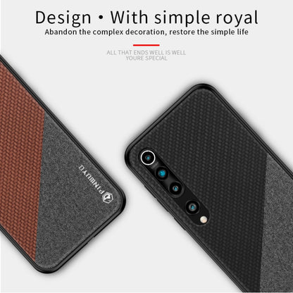 For Xiaomi 10 / 10pro PINWUYO Rong Series  Shockproof PC + TPU+ Chemical Fiber Cloth Protective Cover(Black) - Xiaomi Cases by PINWUYO | Online Shopping UK | buy2fix