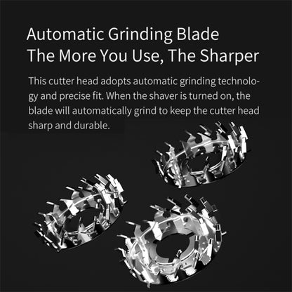 Original Xiaomi Youpin Yingqu Blackstone3 Men Portable Face Care Three Cutter Heads Electric Shaving Razor - Electric Shavers by Xiaomi | Online Shopping UK | buy2fix