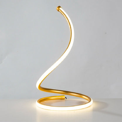 LED Spiral Table Lamp Home Living Room Bedroom Decoration Lighting Bedside Light, Specifications:AU Plug(Gold) - Bedside Light by buy2fix | Online Shopping UK | buy2fix