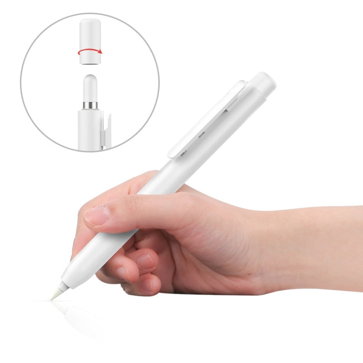 Automatic Retractable Stylus Pen Case For Apple Pencil 1(White) - Pencil Accessories by buy2fix | Online Shopping UK | buy2fix