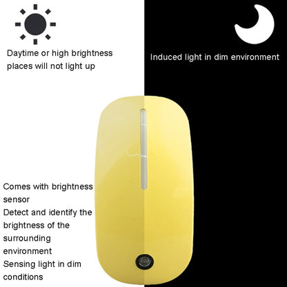 A66 Mouse Type LED Intelligent Light Control Night Light, Plug:US Plug(Yellow) - Sensor LED Lights by buy2fix | Online Shopping UK | buy2fix