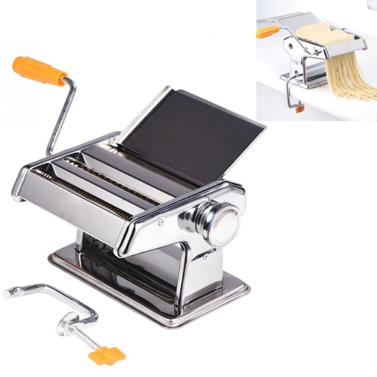 Household Stainless Steel Pasta Making Machine Manual Noodle Maker Spaghetti Hand Cutter - Cutter & Peeler by buy2fix | Online Shopping UK | buy2fix