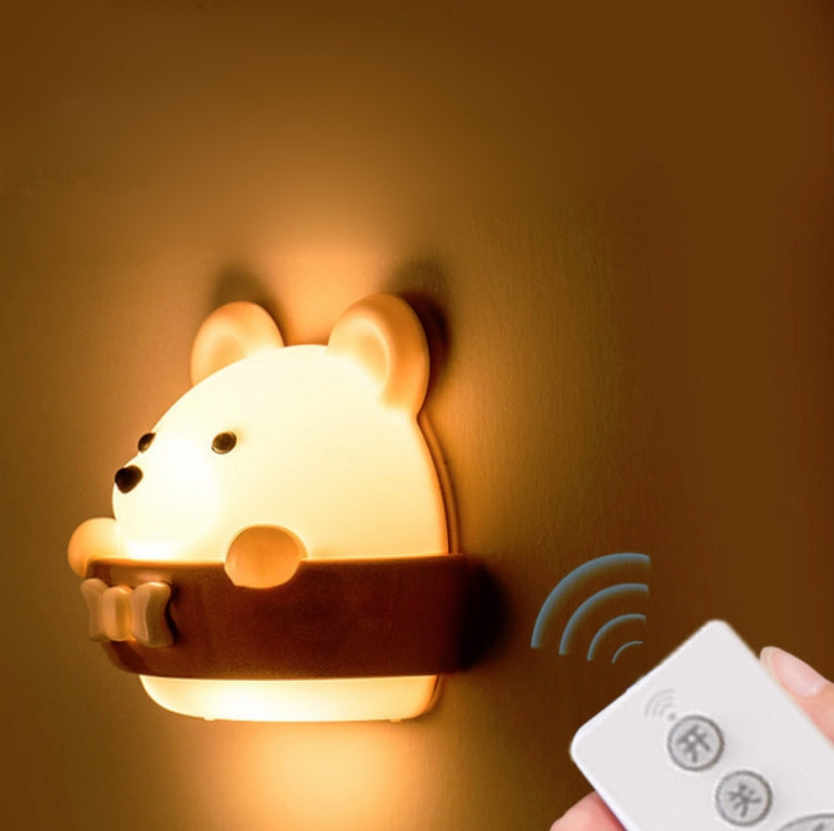 Bear Remote Control Night Light Bedside Eye Protection Wall Lamp with 3 Light Modes, Style:Rechargeable - Night Lights by buy2fix | Online Shopping UK | buy2fix