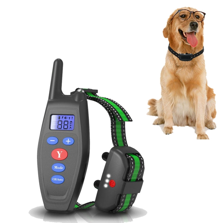 Dog Training Device Remote Control Bark Control Charging Waterproof Pet Training Collar with Electric Shock Vibration(Black) - Training Aids by buy2fix | Online Shopping UK | buy2fix