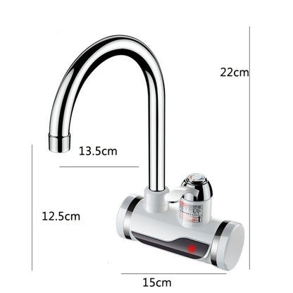 Kitchen Instant Electric Hot Water Faucet Hot & Cold Water Heater CN Plug Specification: Lamp Display Side Water Inlet - Faucets & Accessories by buy2fix | Online Shopping UK | buy2fix