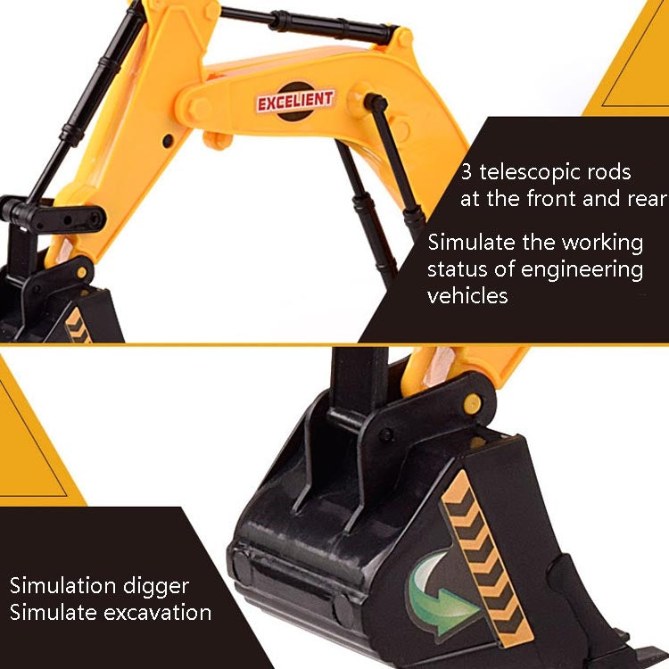 Children Light And Music Simulation Electric Excavator Car Toy, Style: Engineering Vehicle - Music Toys by buy2fix | Online Shopping UK | buy2fix