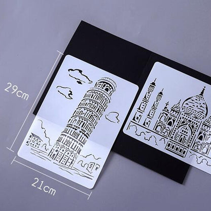 2 London Bridge Construction Series Painting Template Theme City A4 Label Template - Art Supplies by buy2fix | Online Shopping UK | buy2fix