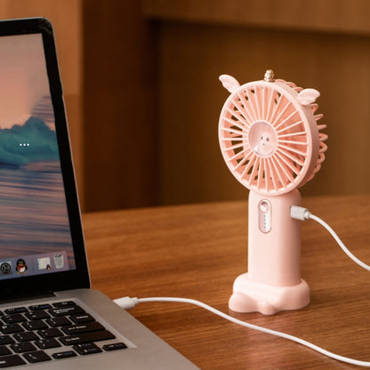 N12 Office Desktop USB Handheld Mini Fan, Fan diameter: 3000 MAH(Teenage Powder) - Electric Fans by buy2fix | Online Shopping UK | buy2fix