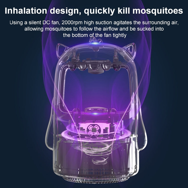 Small Monster Mosquito Lamp USB Photocatalyst Home Bedroom Physics Mosquito Repellent(Pink) - Repellents by buy2fix | Online Shopping UK | buy2fix