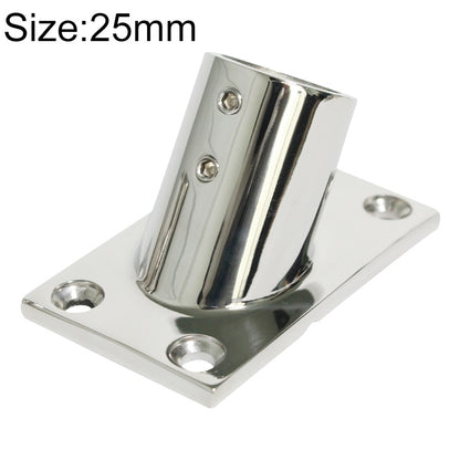 Thicken 316 Stainless Steel 60-Degree Square Tube Base Marine Boat Hardwares, Specifications: 25mm - Marine Accessories & Parts by buy2fix | Online Shopping UK | buy2fix