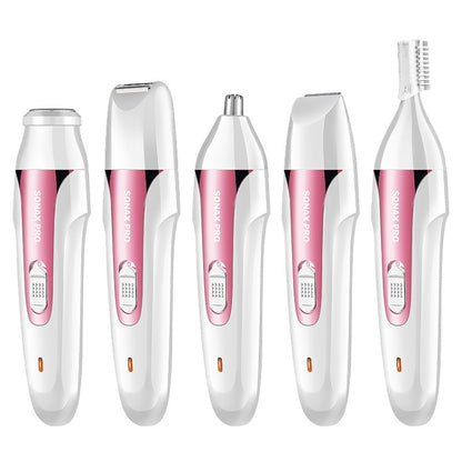 SPORTSMAN SM-420 Electric Mini Shaving Knife Eyebrow Trimmer Multifunctional Nose Hair Trimmer(White Pink) - Electric Shavers by SPORTSMAN | Online Shopping UK | buy2fix