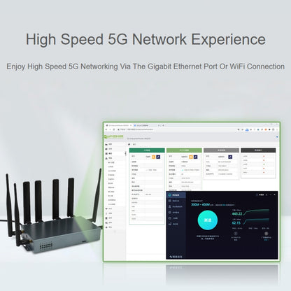 Waveshare RM520N-GL Wireless CPE Industrial 5G Router, Snapdragon X62 Onboard(UK Plug) - Wireless Routers by Waveshare | Online Shopping UK | buy2fix