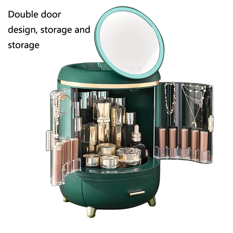 Cosmetic Storage Box With Mirror Large Capacity Dustproof Lipstick Skin Care Product Rack, Colour: Standard Edition Aoyama - Storage Boxes by buy2fix | Online Shopping UK | buy2fix