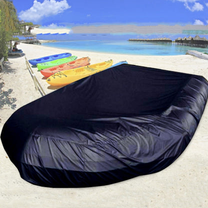 Waterproof Dust-Proof And UV-Proof Inflatable Rubber Boat Protective Cover Kayak Cover, Size: 470x94x46cm(Black) - Marine Accessories & Parts by buy2fix | Online Shopping UK | buy2fix