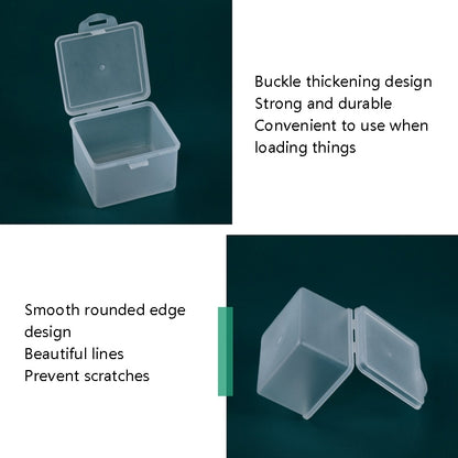 10 PCS PP Matte Material Plastic Box With Cover Parts Tool Storage Box Square Product Box - Storage Boxes by buy2fix | Online Shopping UK | buy2fix