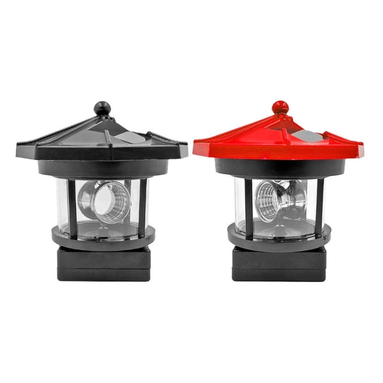 Outdoor Waterproof LED Solar Rotating Lighthouse Garden Decoration Induction Landscape Light(Red) - Solar Lights by buy2fix | Online Shopping UK | buy2fix