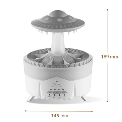 UFO Water Drop Aromatherapy Humidifier Desktop Remote Control Diffuser, Plug: EU Plug(White) - Air Purifiers & Accessories by buy2fix | Online Shopping UK | buy2fix