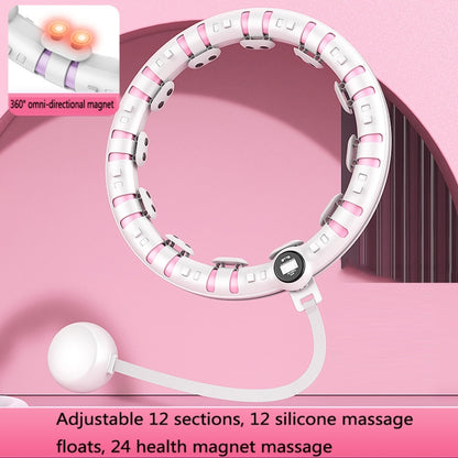 Slimming Massage Smart Counting Weight-Bearing Fat Loss Fitness Circles, Specification: 12 Knots (Peach Pink) - Fitness Circles by buy2fix | Online Shopping UK | buy2fix