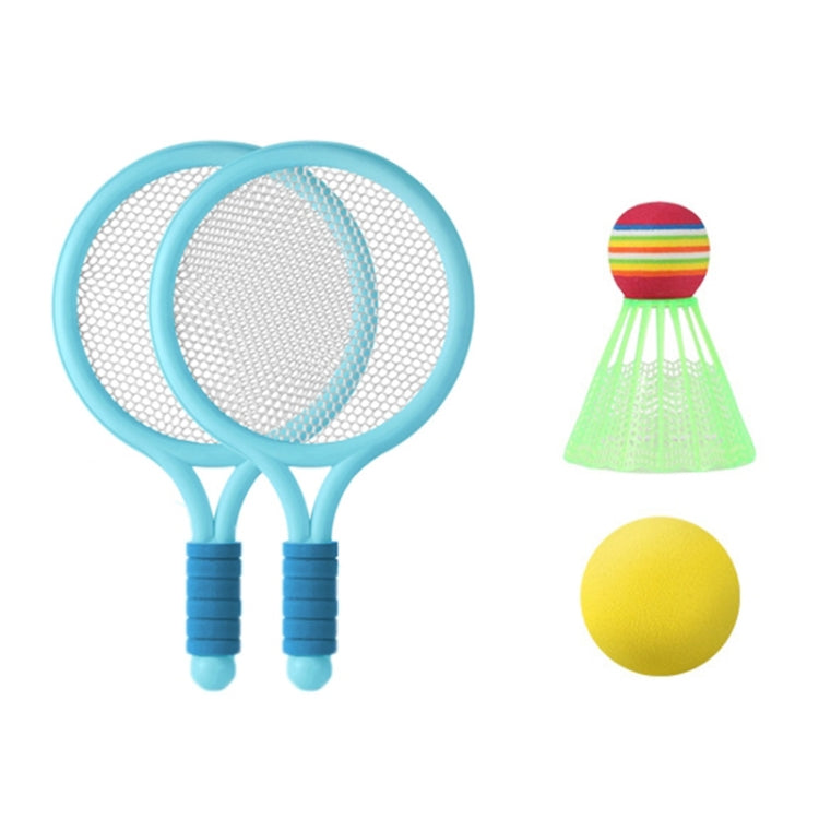 1 Pair Children Badminton Tennis Racket Outdoor Sports With Two Balls(Blue) - Toy Sports by buy2fix | Online Shopping UK | buy2fix