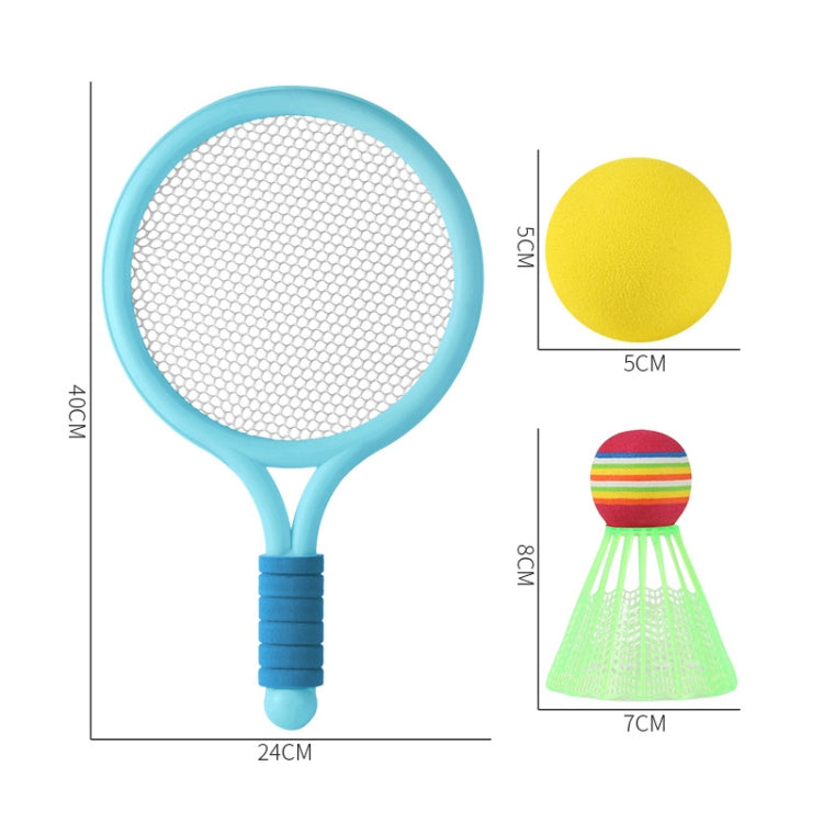 1 Pair Children Badminton Tennis Racket Outdoor Sports With Two Balls(Blue) - Toy Sports by buy2fix | Online Shopping UK | buy2fix