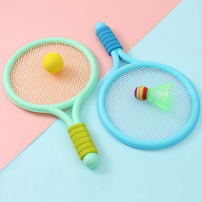 1 Pair Children Badminton Tennis Racket Outdoor Sports With Two Balls(Blue) - Toy Sports by buy2fix | Online Shopping UK | buy2fix