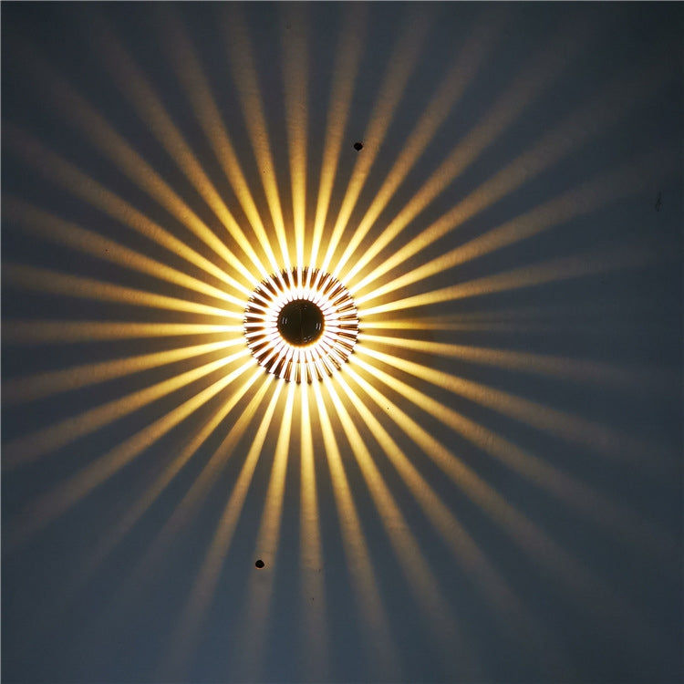 LED Aluminum Aisle Light Sunflower Corridor Lamp Decorative Light, Power source: Invisible Installation 3W(Warm White) - Novelty Lighting by buy2fix | Online Shopping UK | buy2fix