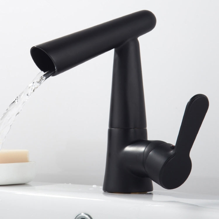 Qylt001 Horn Shape Vanity Faucet(Black) - Faucets & Accessories by buy2fix | Online Shopping UK | buy2fix