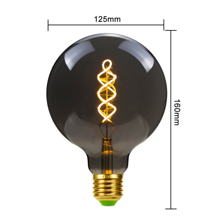 G125 Electroplating Smoke Grey Warm Light LED Bulb Retro Lamp - LED Blubs & Tubes by buy2fix | Online Shopping UK | buy2fix