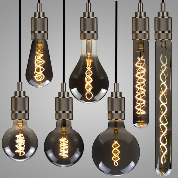 A110 Electroplating Smoke Grey Warm Light LED Bulb Retro Lamp - LED Blubs & Tubes by buy2fix | Online Shopping UK | buy2fix
